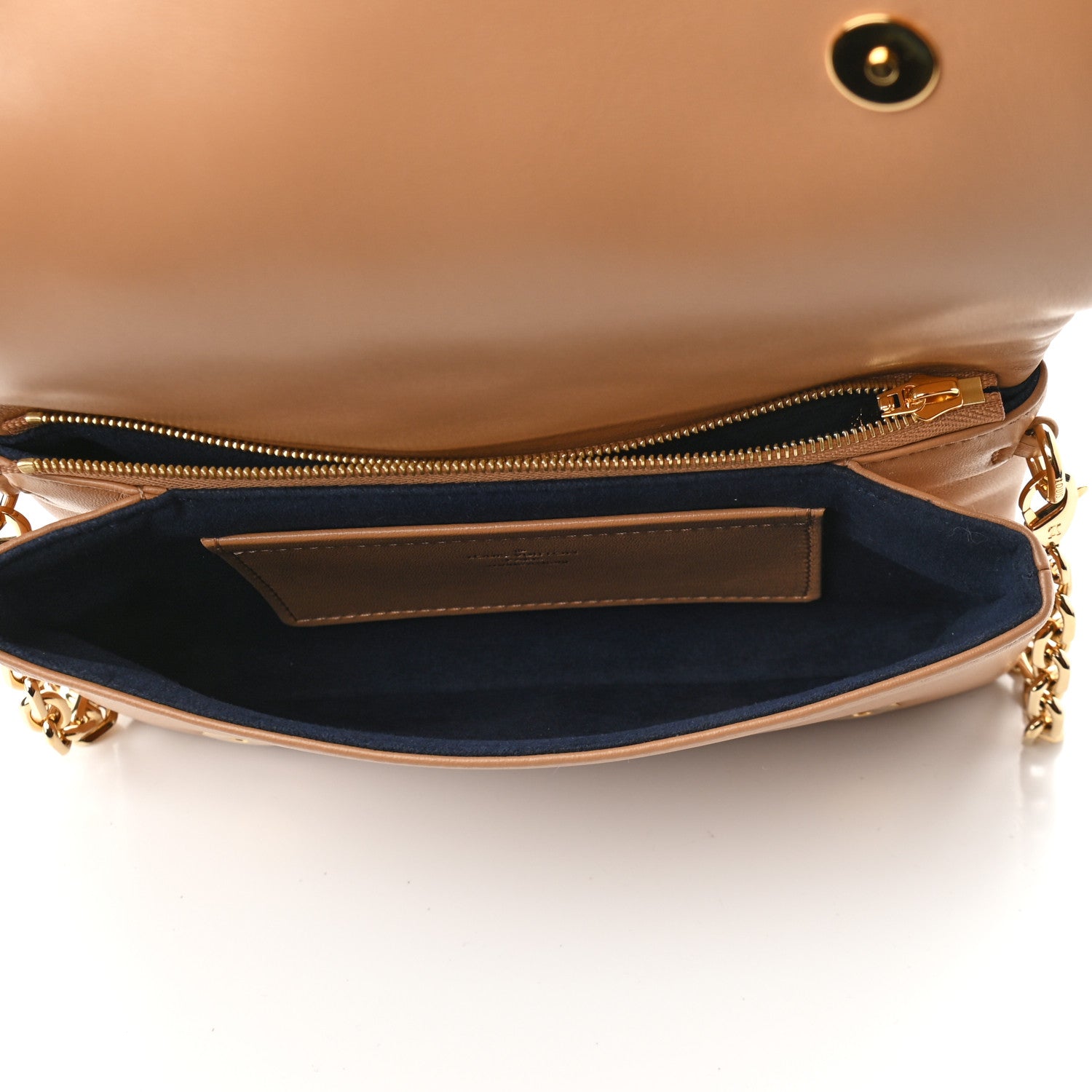 Louis Vuitton Lambskin Embossed Monogram Pochette Coussin Camel 5 of 8