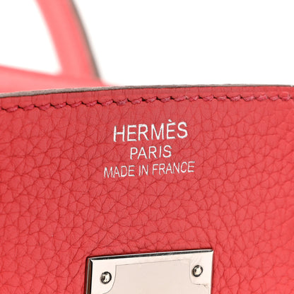 Hermes Taurillon Clemence BIRKIN 35 Bougainvillea 6 of 17