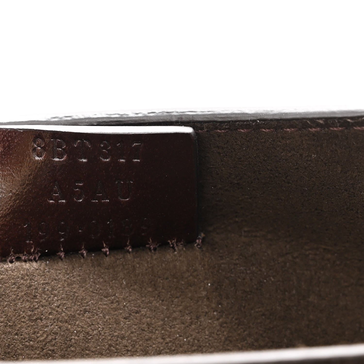 Fendi Vitello Vernice Mou Karligraphy Crossbody Bag Ebano 7 of 10