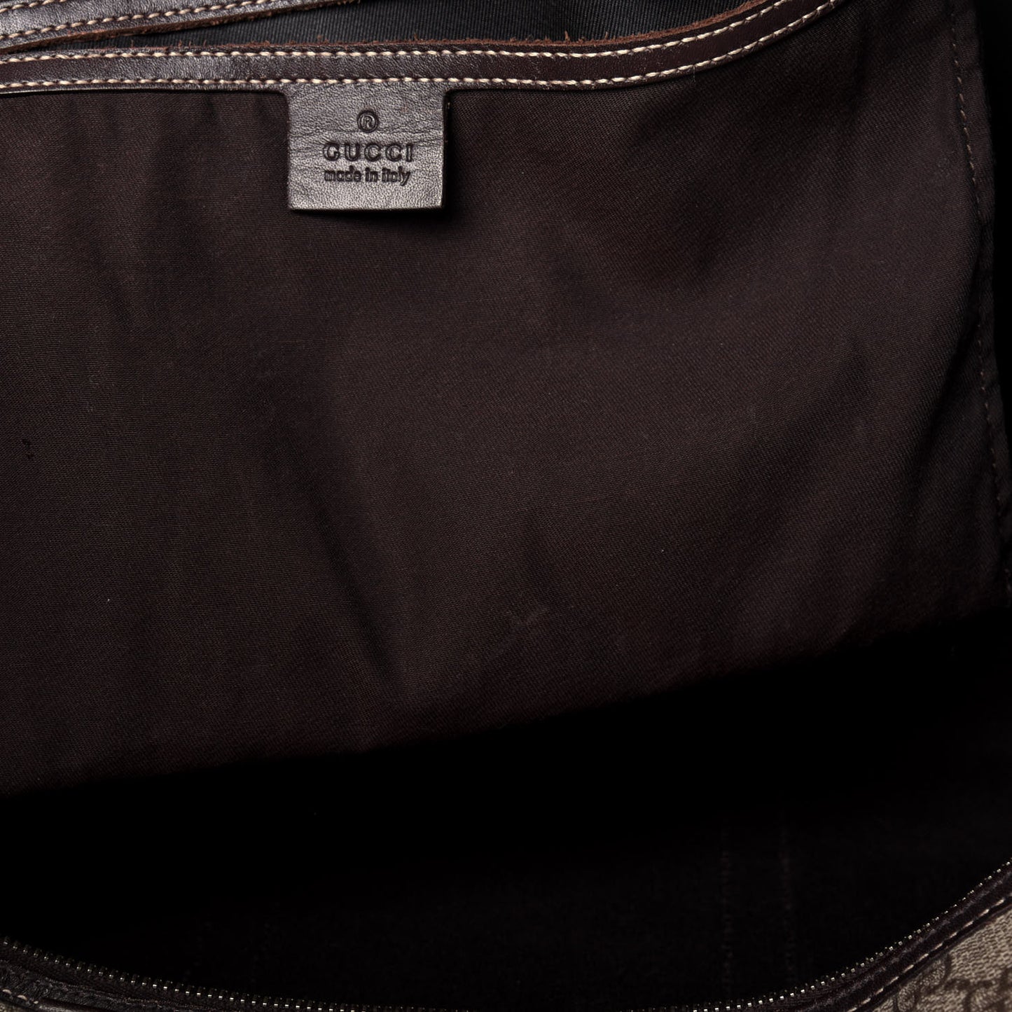 GG Plus Monogram Large Carry On Duffle Bag Brown