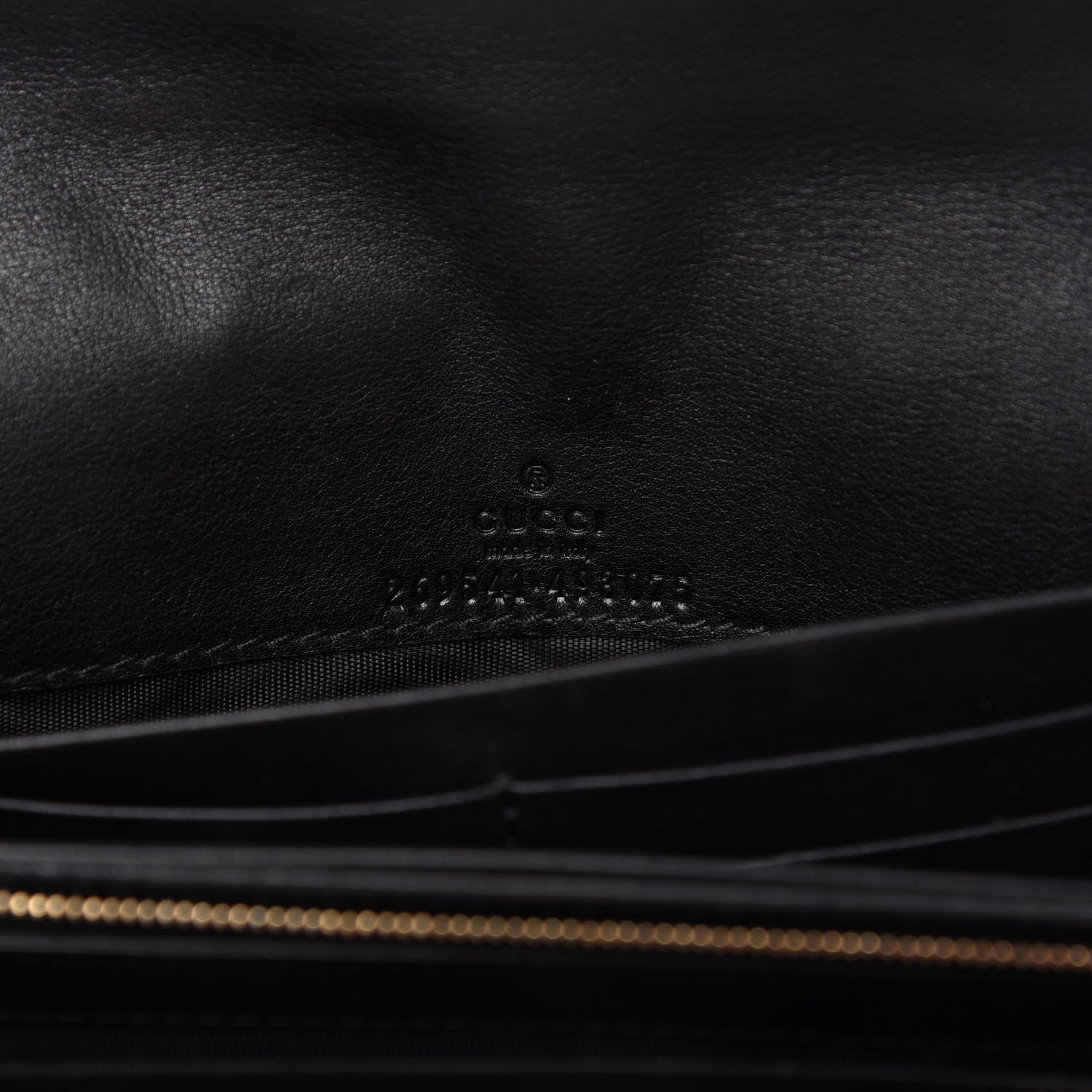 Gucci Soft Microguccissima Dice Chain Wallet Black 8 of 9