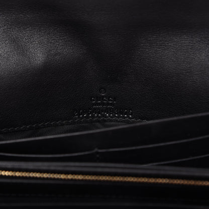 Gucci Soft Microguccissima Dice Chain Wallet Black 8 of 9