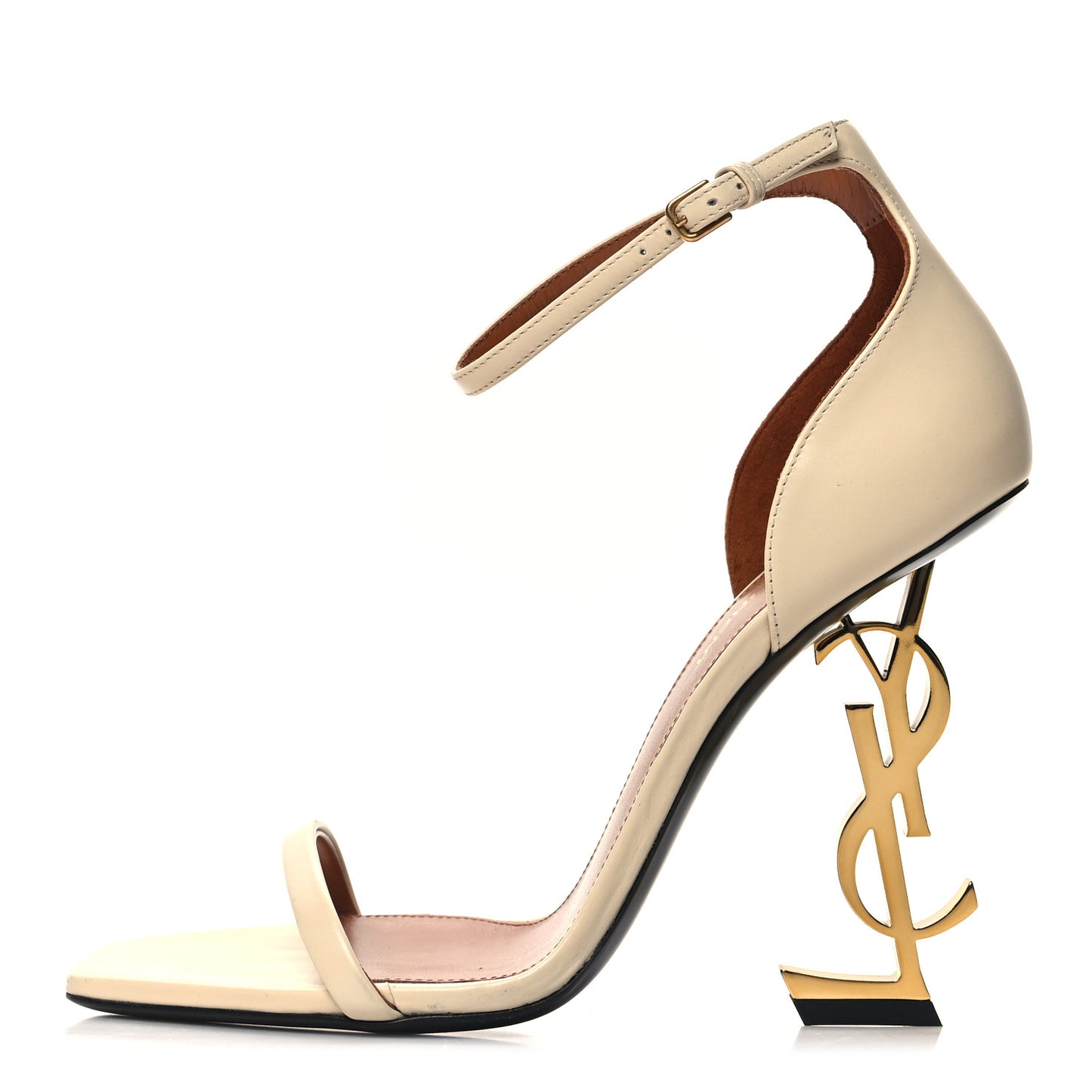 Patent Calfskin 110 Opyum Sandals 38.5 Real Beige