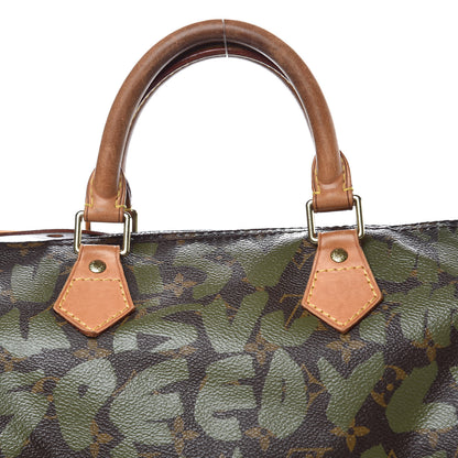 Louis Vuitton Monogram Graffiti Speedy 30 Kaki 11 of 14
