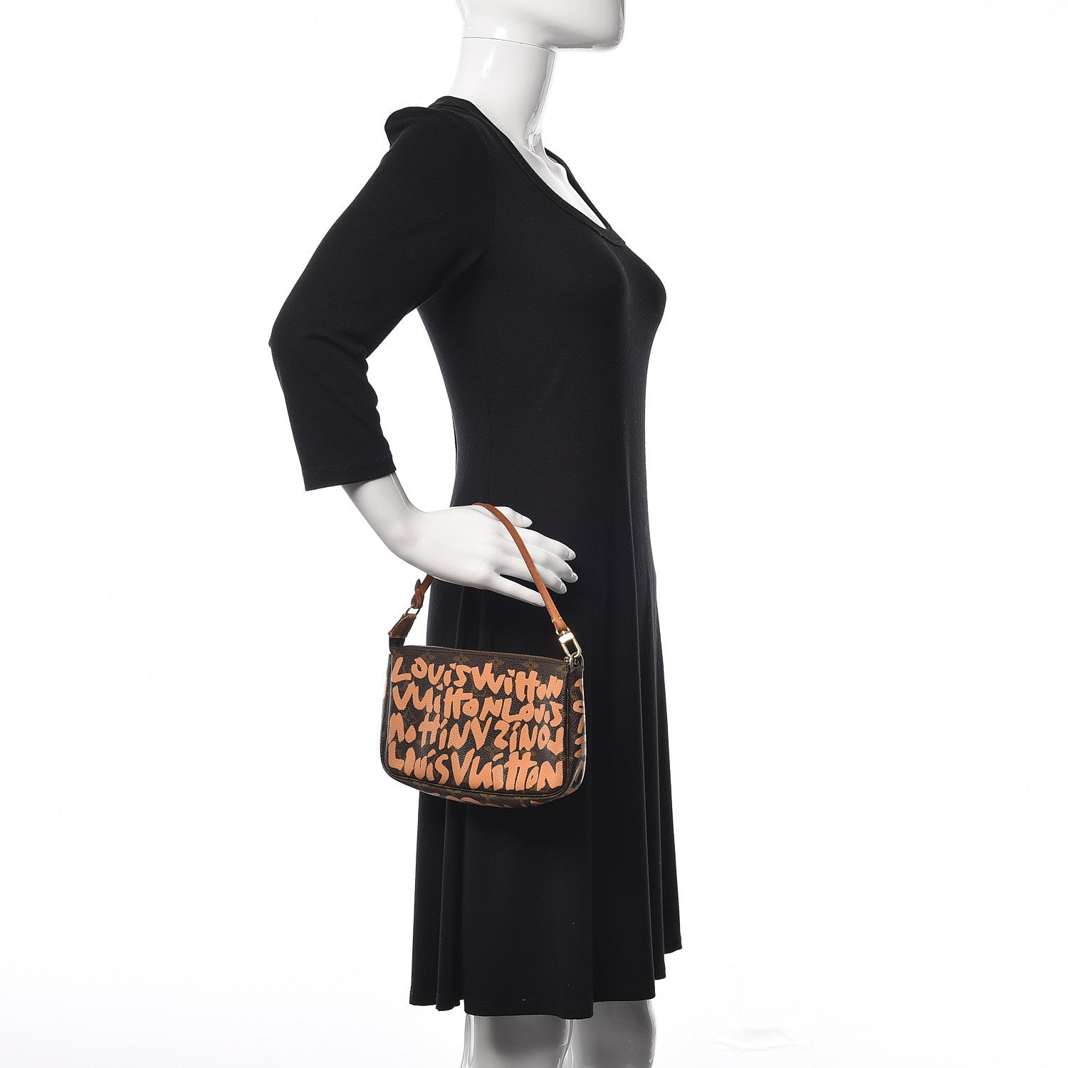 Louis Vuitton Monogram Graffiti Pochette Accessories Peach 2 of 13