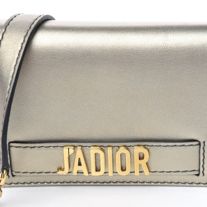 Christian Dior Metallic Calfskin Mini J'Adior Wallet On Chain Pouch Gold 12 of 13