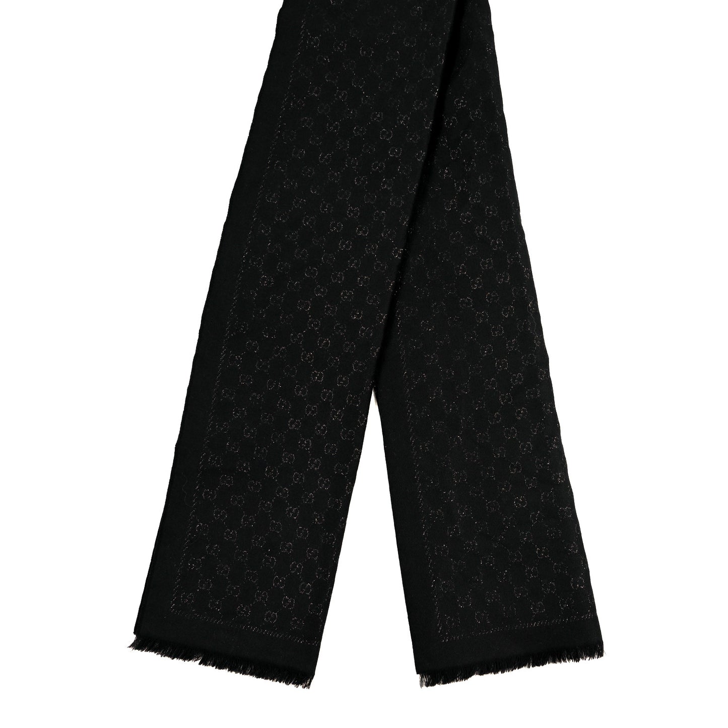 Cashmere GG Monogram Gem Lux Scarf Black