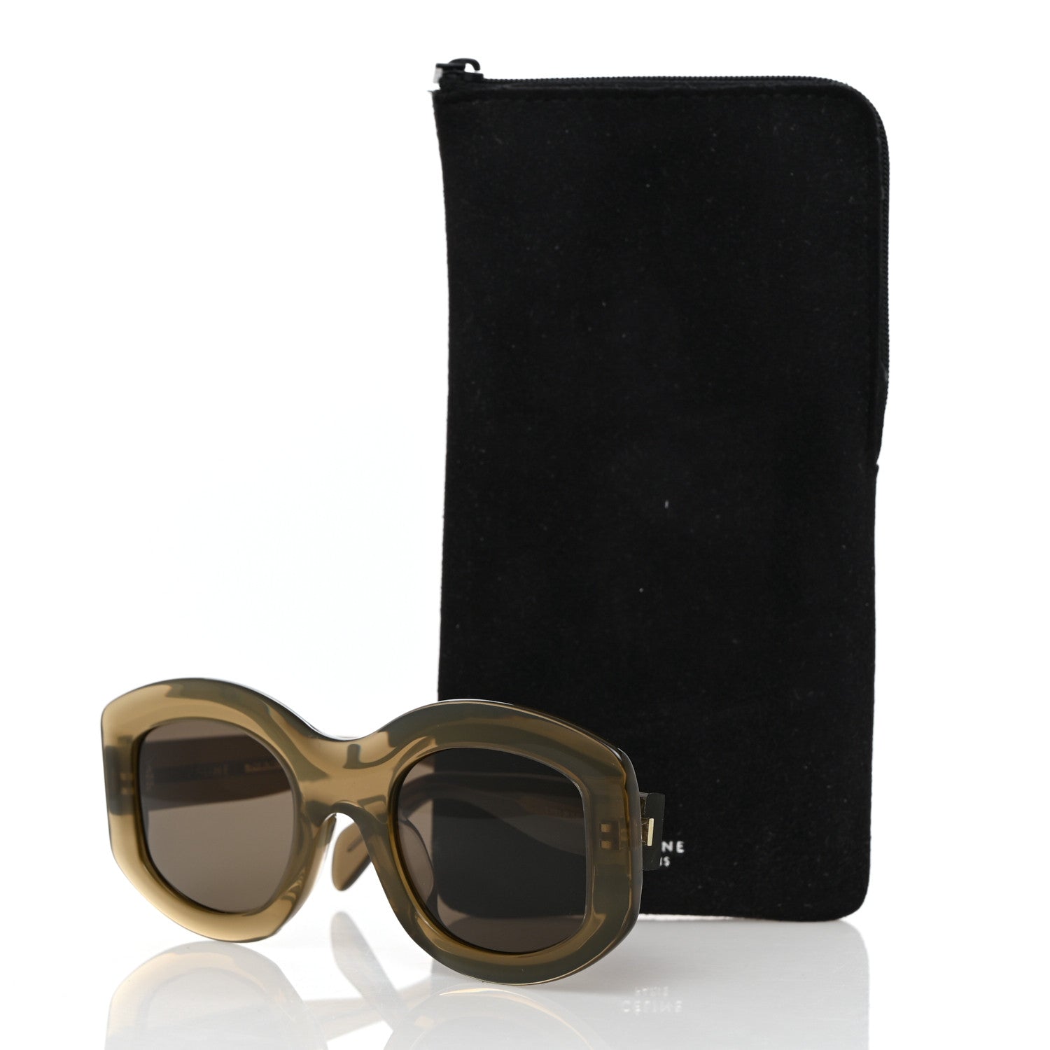 Celine Oval Sunglasses CL 41092/S Military Green 7 of 7