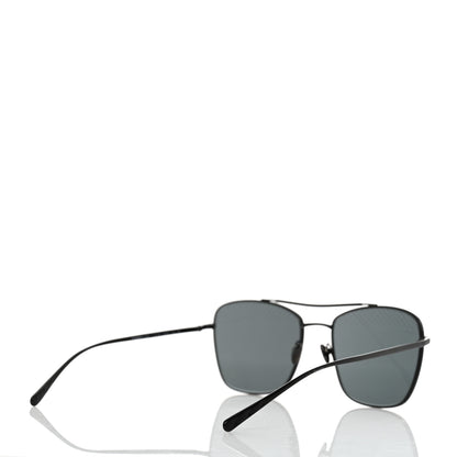 Chanel Metal Pilot Sunglasses 4256 Black 4 of 7