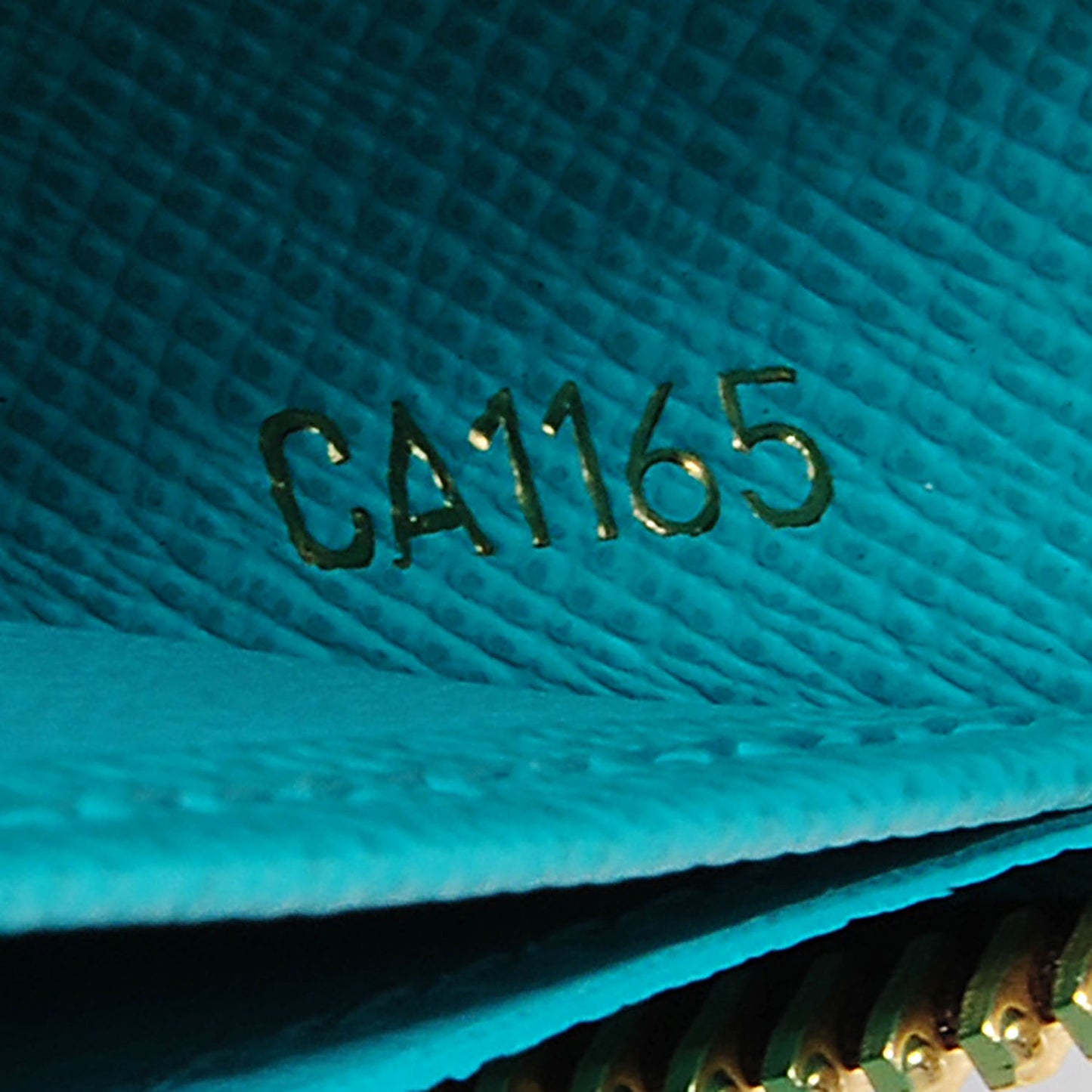 Monogram V Zippy Wallet Turquoise