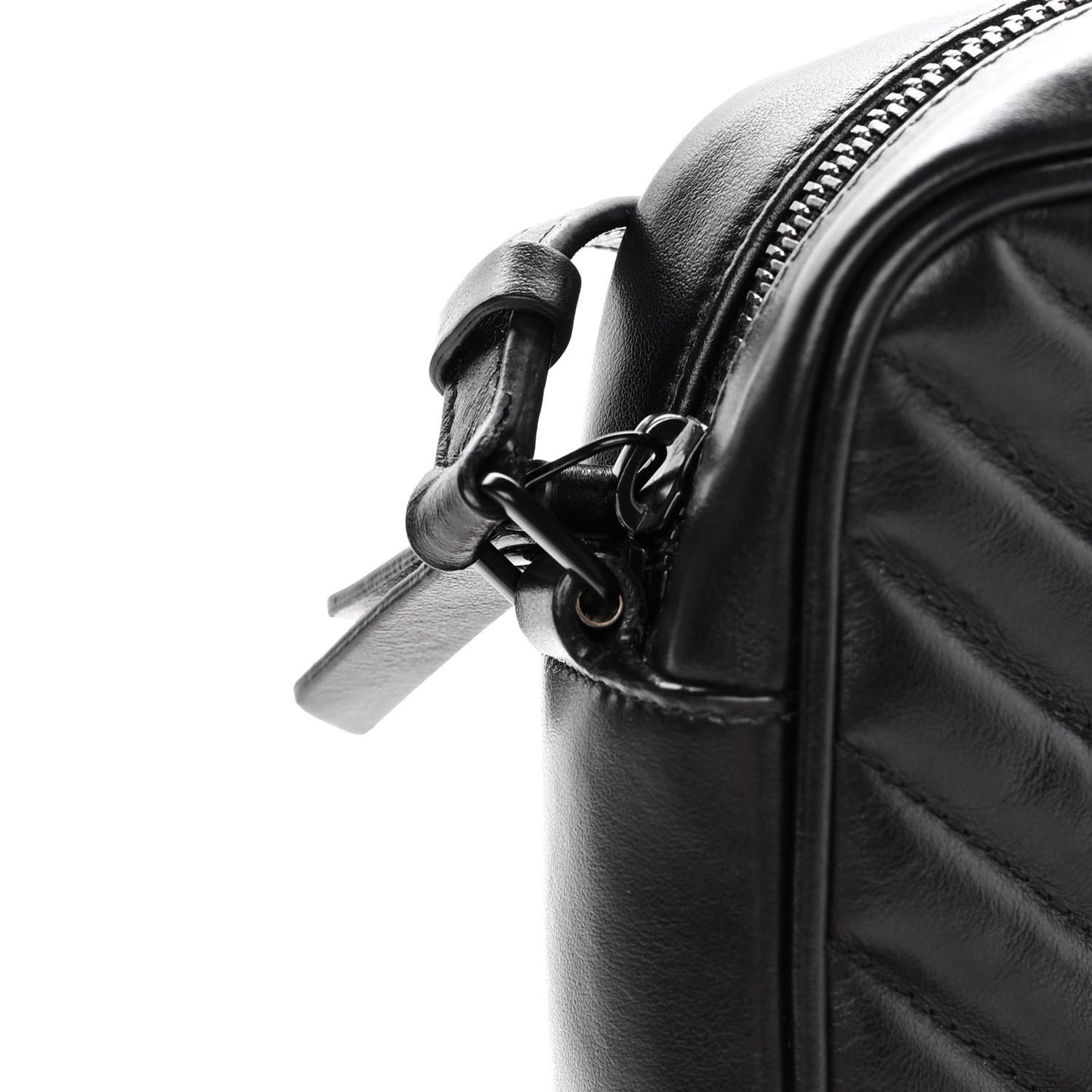 Calfskin Matelasse Monogram Lou Camera Bag Black