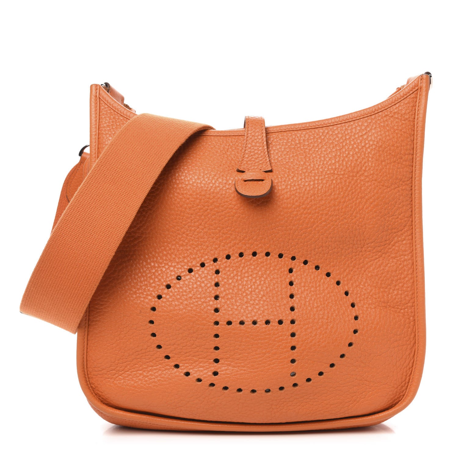 Hermes Taurillon Clemence Evelyne III PM Orange 1 of 11