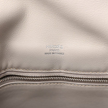 Hermes Swift Evercolor Sac Berline 28 Vermillion Gris Perle 6 of 14