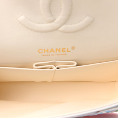 Chanel Patent Calfskin Printed Quilted Medium Double Flap Multicolor 5 of 10