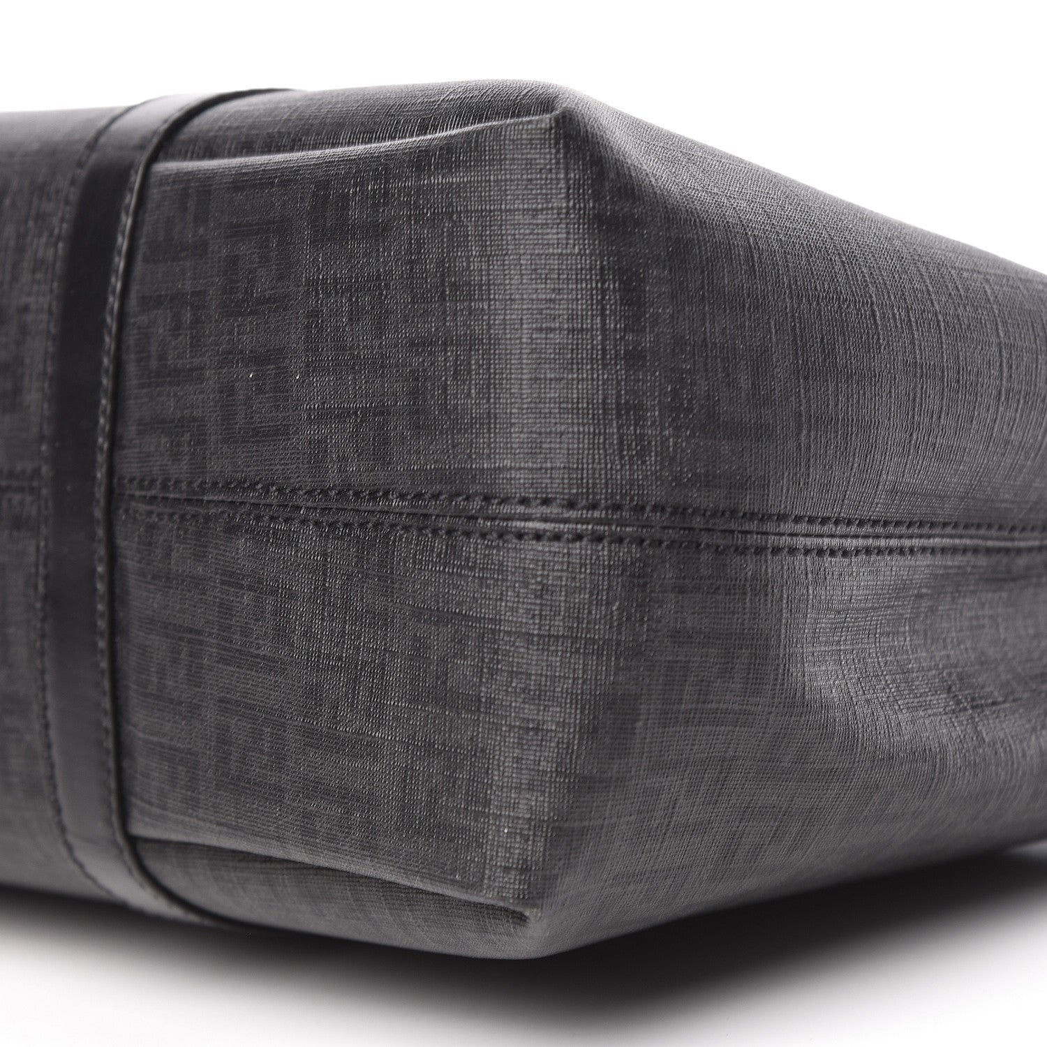 Fendi Zucchino Spalmati Vitello Tote Tobacco Black 10 of 10