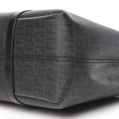 Fendi Zucchino Spalmati Vitello Tote Tobacco Black 10 of 10