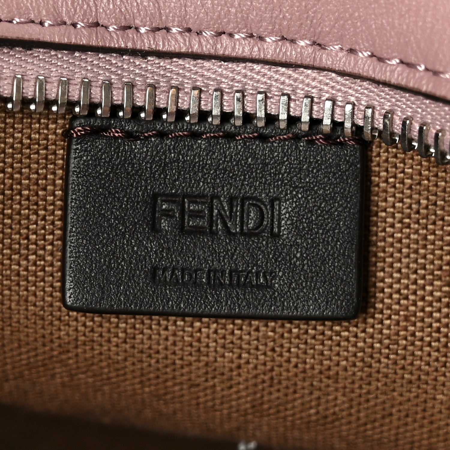 Fendi Velvet Jacquard FF Mini Roll Tote Dusty Mauve 6 of 12