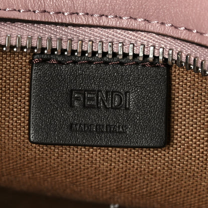 Fendi Velvet Jacquard FF Mini Roll Tote Dusty Mauve 6 of 12