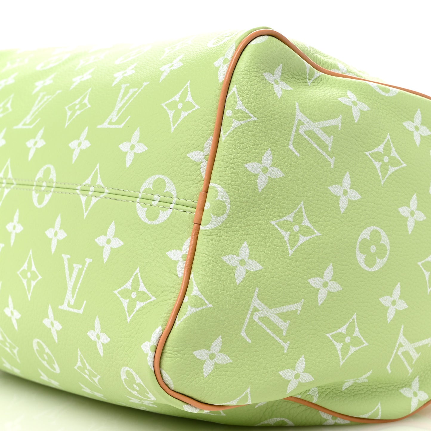 Calfskin Monogram Speedy P9 Bandouliere 30 Frozen Lime