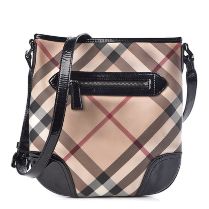 Burberry Supernova Check Small Dryden Crossbody Bag Black 1 of 12