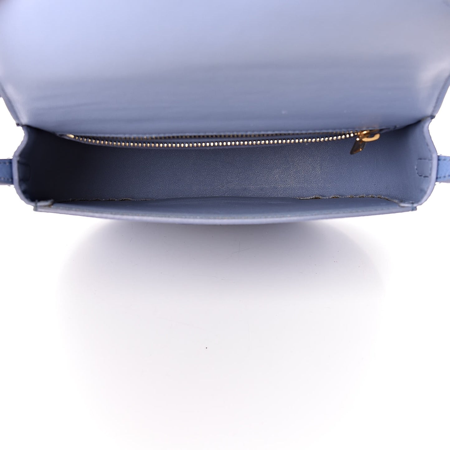 Grained Calfskin Small Trotteur Porcelain
