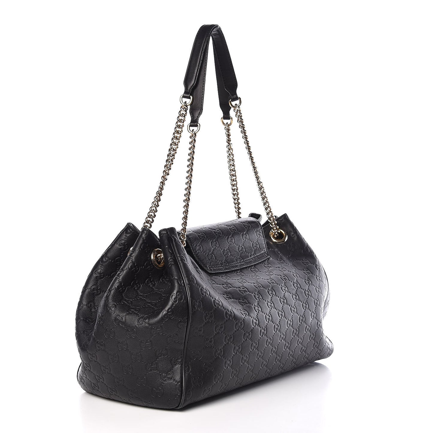 Guccissima Medium Emily Shoulder Bag Black