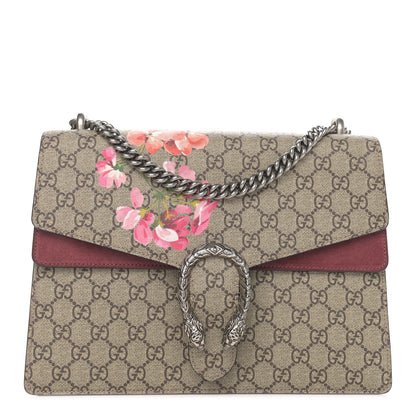 Gucci GG Supreme Monogram Blooms Medium Dionysus Shoulder Bag Beige Multicolor Dry Rose 1 of 10