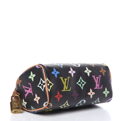 Louis Vuitton Monogram Multicolor Mini Sac HL Speedy Black 4 of 11