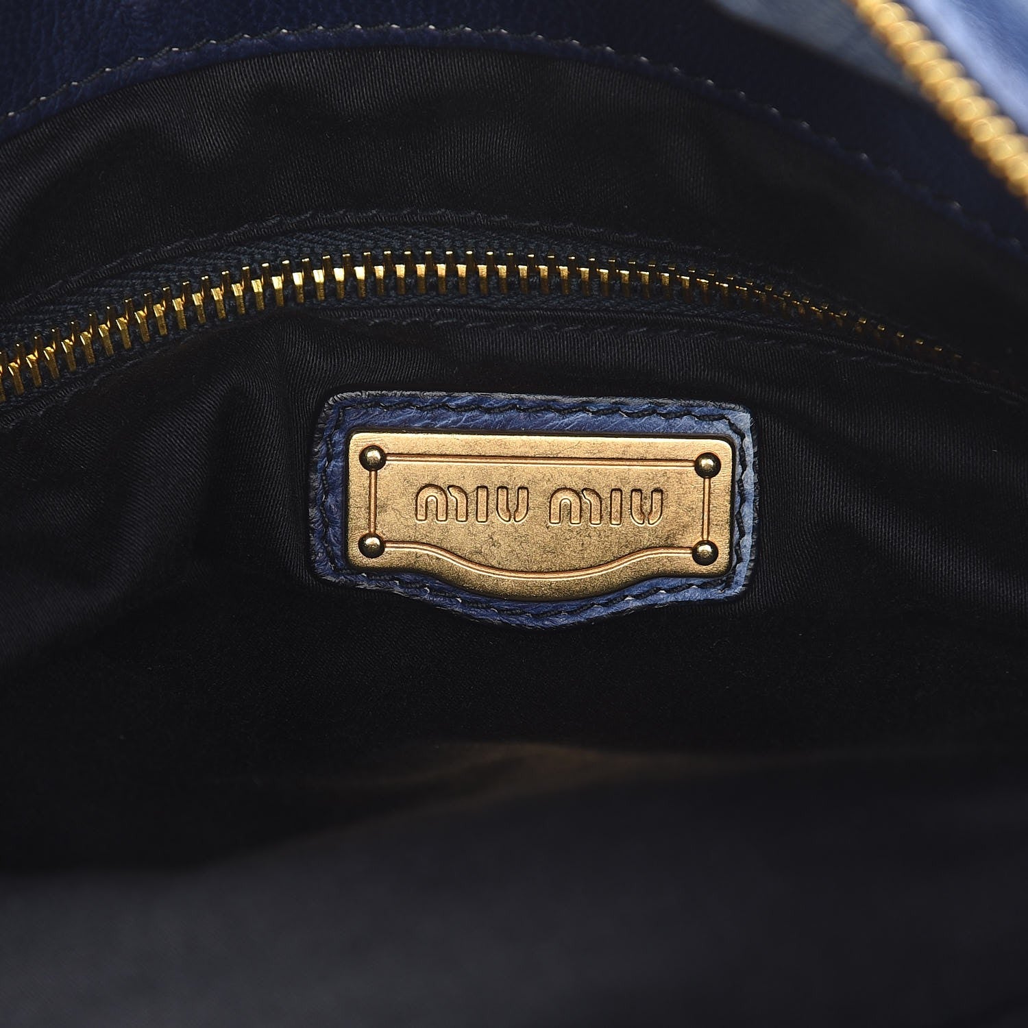 Miu Miu Nappa Tie Dye Satchel Blue 6 of 8