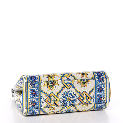 Dolce & Gabbana Dauphine Majolica Print Medium Miss Sicily Satchel Multicolor 4 of 10