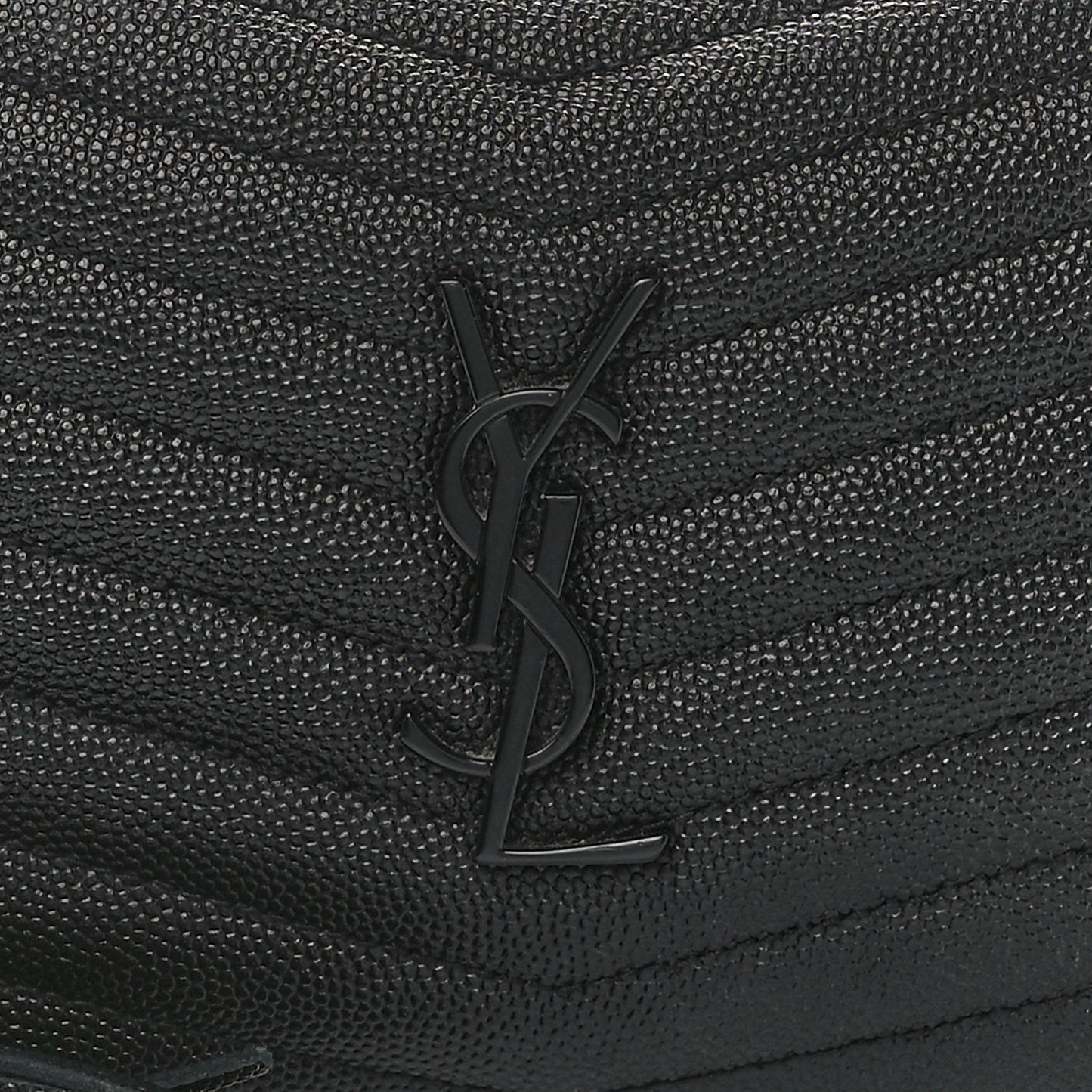 Grain De Poudre Matelasse Monochrome Monogram Mini Lou Camera Bag Black