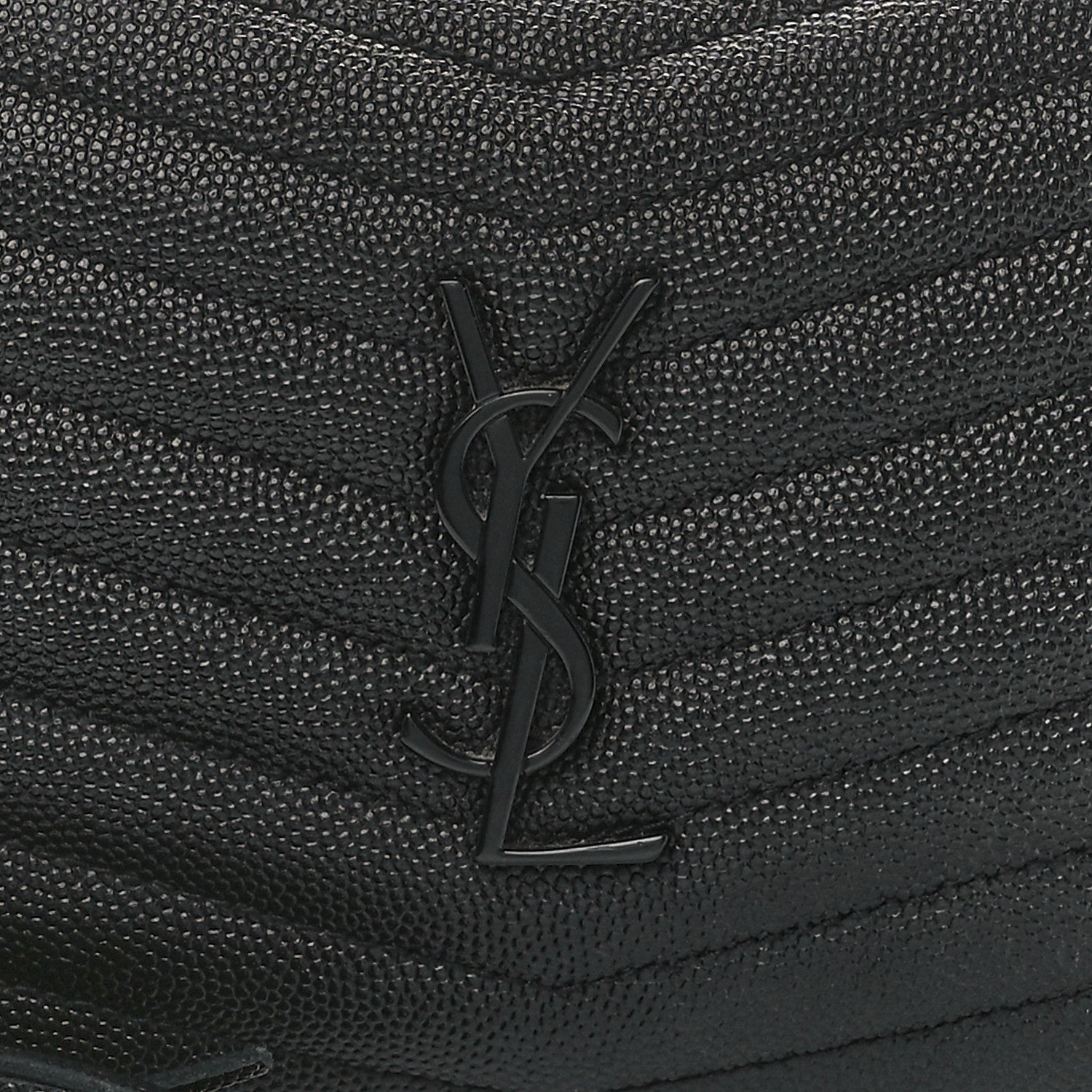 Saint Laurent Grain De Poudre Matelasse Monochrome Monogram Mini Lou Camera Bag Black 8 of 11