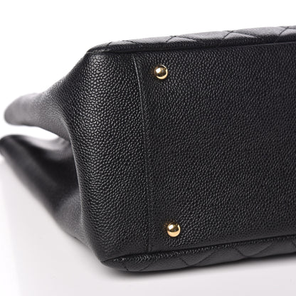 Chanel Caviar Quilted XL Grand Shopping Tote GST Black 8 of 9