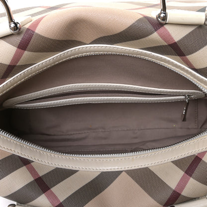 Burberry Nova Check Bowling Bag White 5 of 8