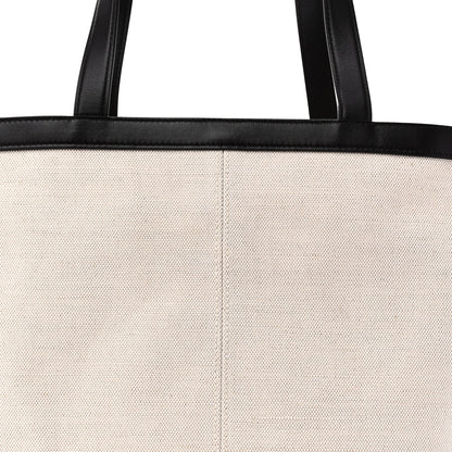 Bottega Veneta Canvas Mix Nappa Intrecciato Medium Flip Flap Tote Natural Fondant 7 of 9