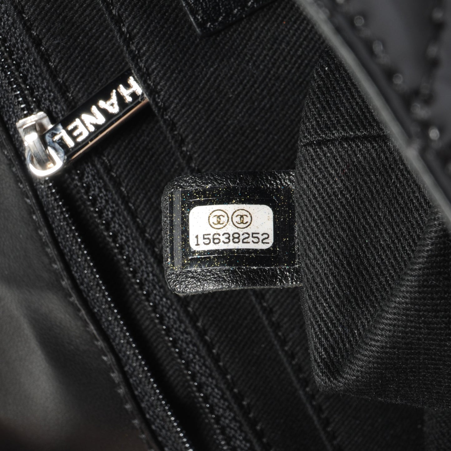 Vinyl Quilted In the Business Flap Bag Black