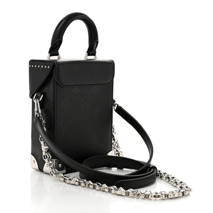 Louis Vuitton Calfskin Monogram Print Camera Box Black 3 of 10