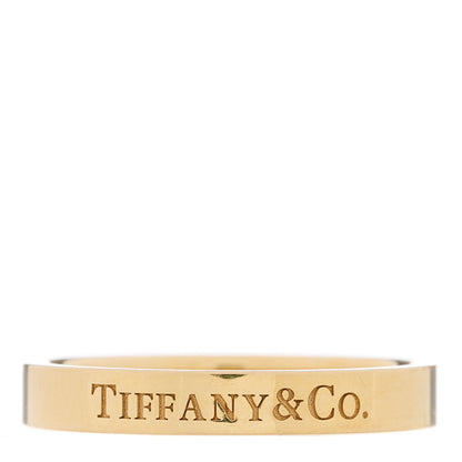 Tiffany 18K Yellow Gold T&CO Band Ring 53 6.5 1 of 4
