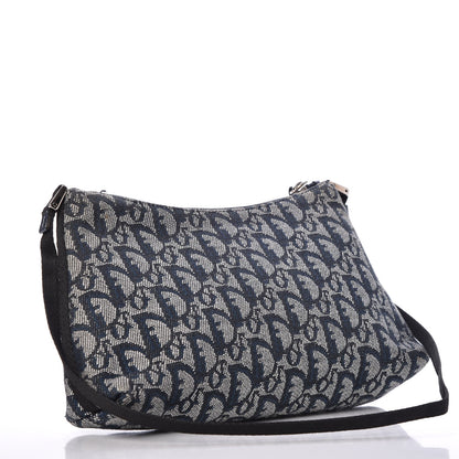 Christian Dior Monogram Shoulder Bag Pochette Blue 3 of 8