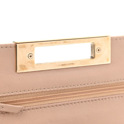 Chanel Patent Quilted Golden Class Wallet on Chain WOC Light Beige 13 of 14