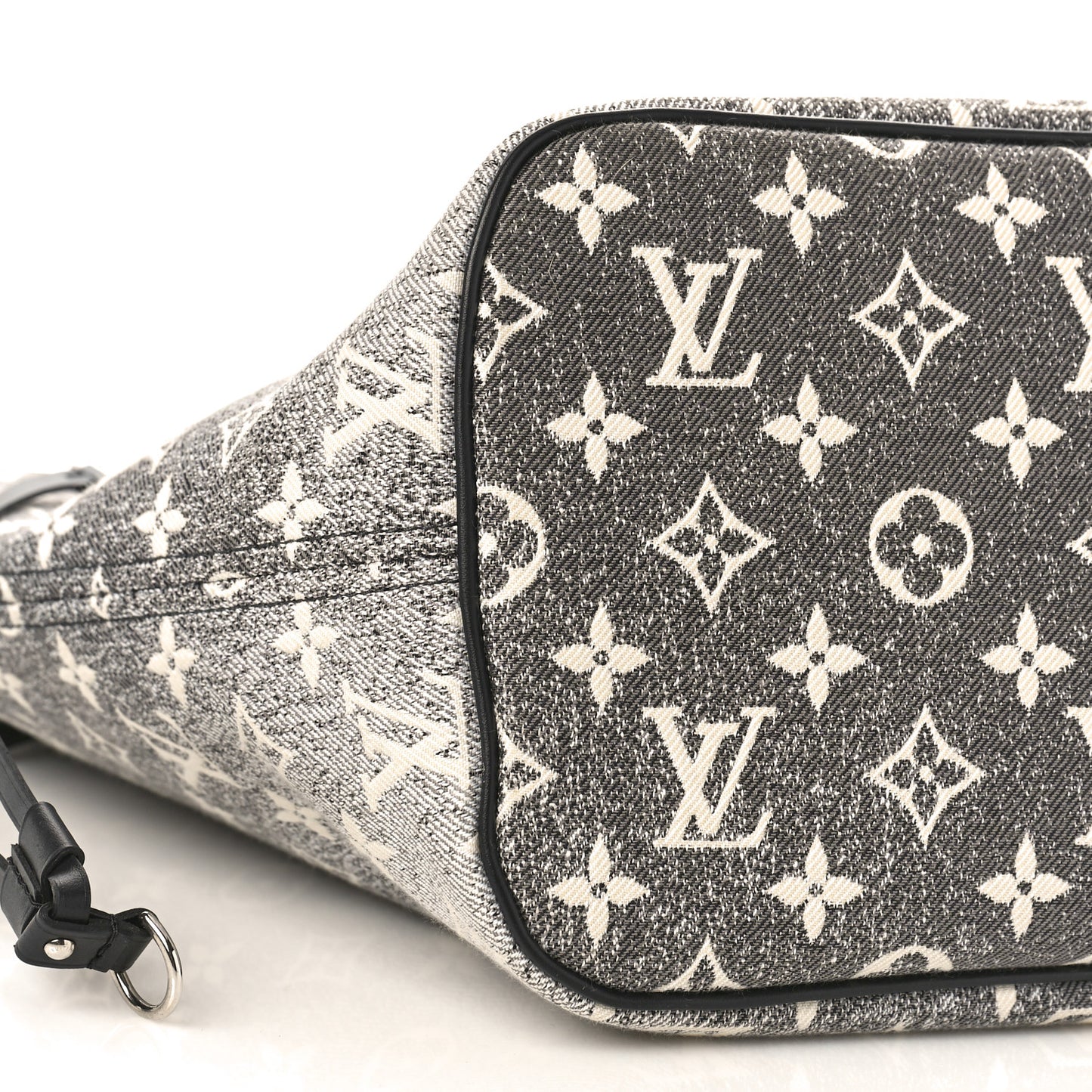 Denim Monogram Jacquard Neverfull MM Grey