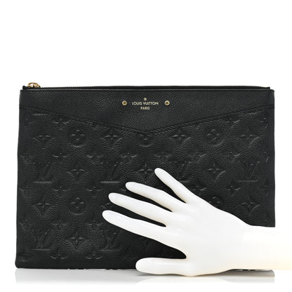 Louis Vuitton Empreinte Daily Pouch Black 2 of 10