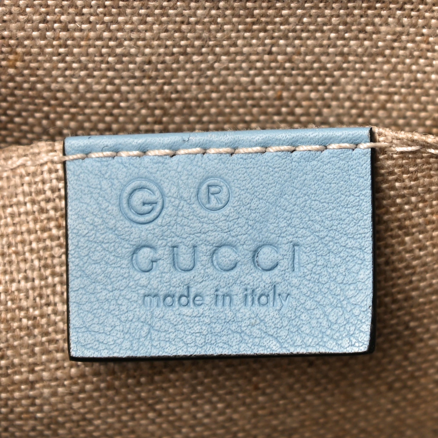 Microguccissima Medium Emily Chain Shoulder Bag Mineral Blue
