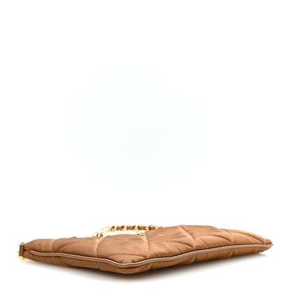 Prada Re-Nylon Tessuto Impuntu Quilted Re-Edition 1995 Chaine Pouch Brandy 3 of 11