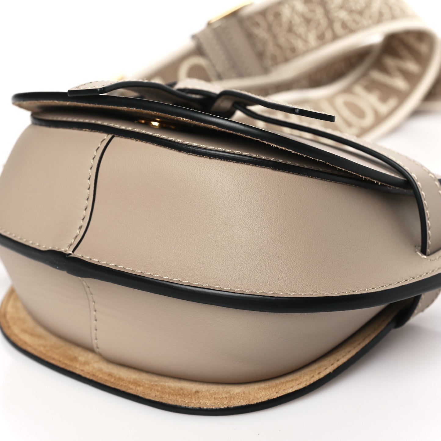 Calfskin Jacquard Mini Gate Dual Bag Sand