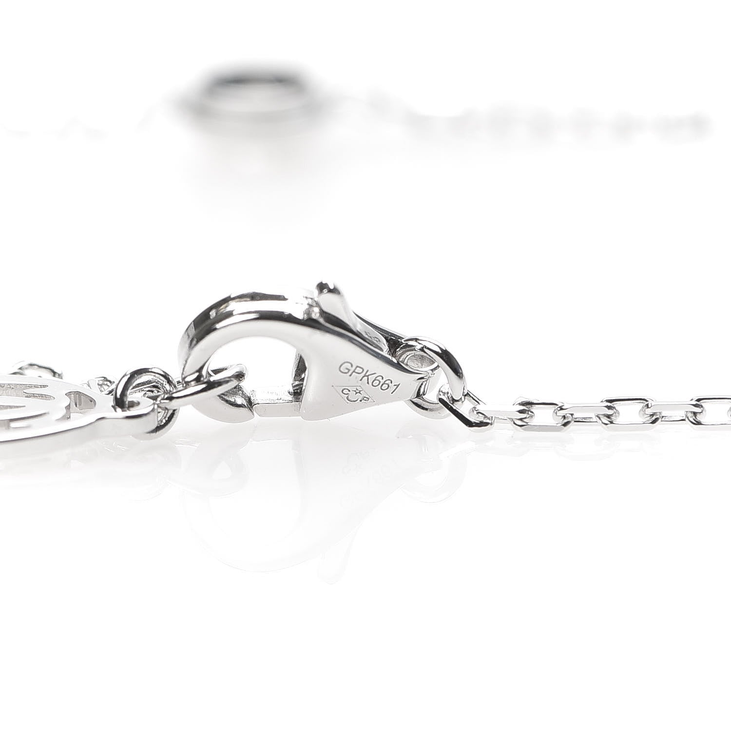 Cartier 18K White Gold Diamond LM D'Amour Pendant Necklace 5 of 7