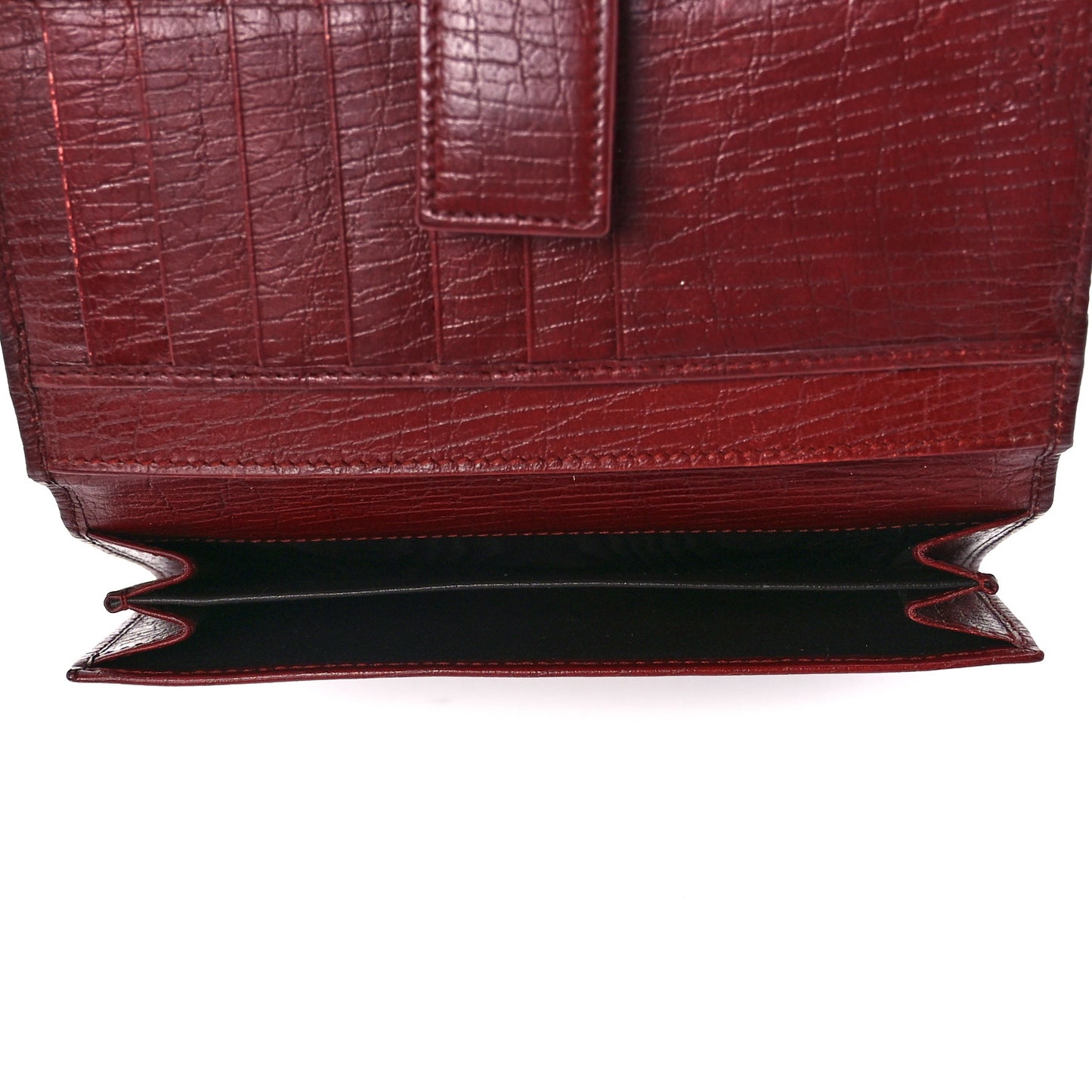 Calfskin Studded Soho Continental Wallet Red