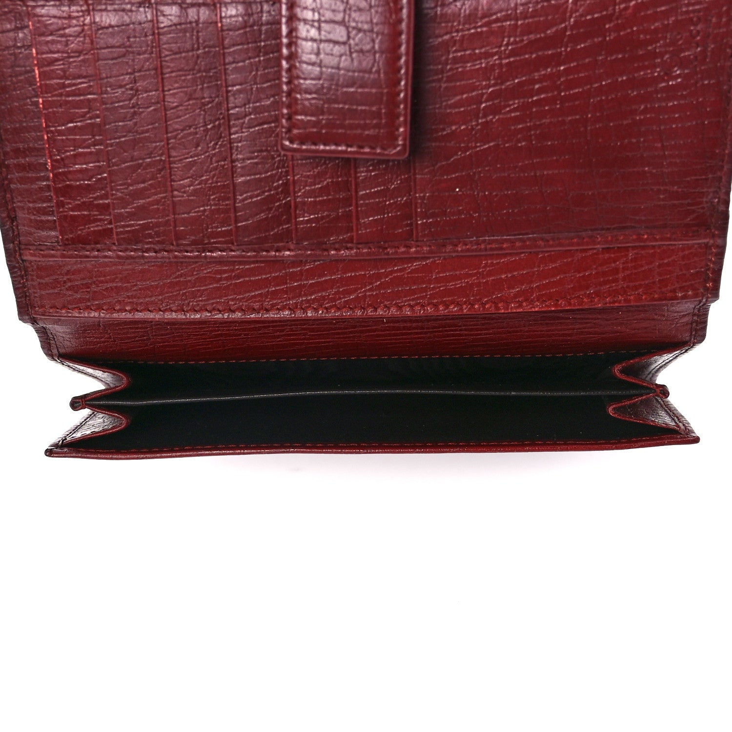 Gucci Calfskin Studded Soho Continental Wallet Red 6 of 13