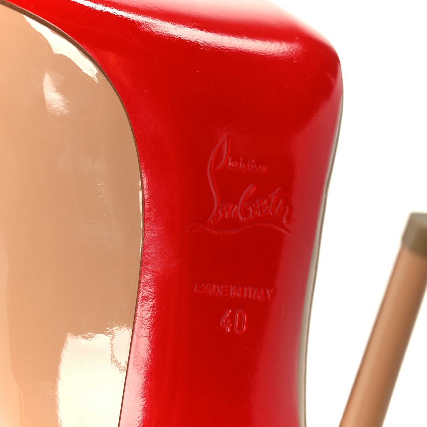 Christian Louboutin Patent Pigalle Follies 100 Pumps 40 Nude 8 of 9