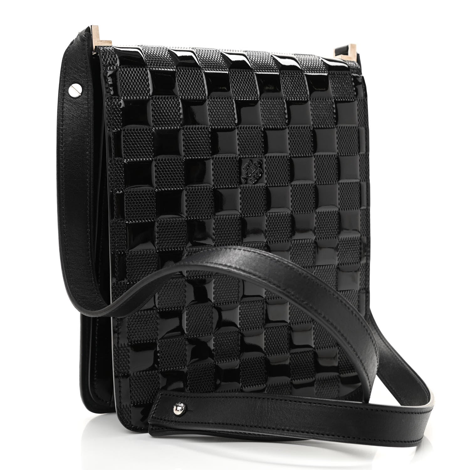 Louis Vuitton Damier Vernis Club Bag Black 4 of 13